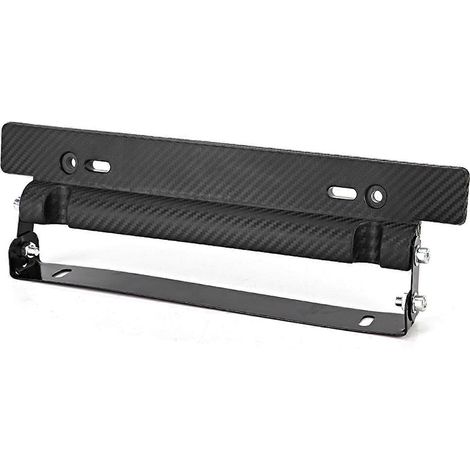 Verstellbarer Kennzeichenhalter in Carbonfaser-Optik für vorne und hinten (US-Stil)
