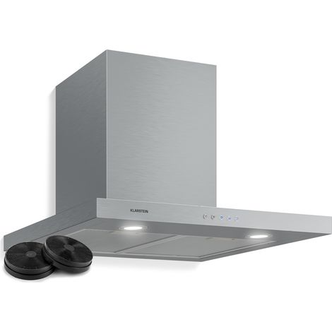 Klarstein – Hotte aspirante murale 60 cm – Débit d'air 600 m³/h – Écran tactile – Éclairage LED – Installation murale – Filtres à graisse lavables (1/5)