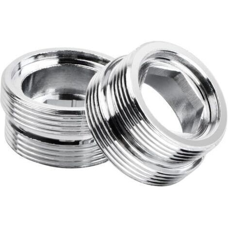 adaptadores de grifo con rosca macho, conector aireador de grifo de metal, adaptador de metal de aluminio para purificador de agua de grifo de cocina (M20-M22) (1/4)
