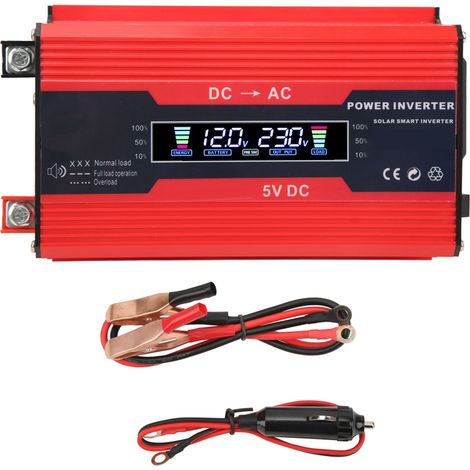 Onduleur 300W Série Zhizun Modifié 12V vers 110V Écran Couleur USB Rapide 4,2A Protection Intelligente pour Voiture Camping (1/5)