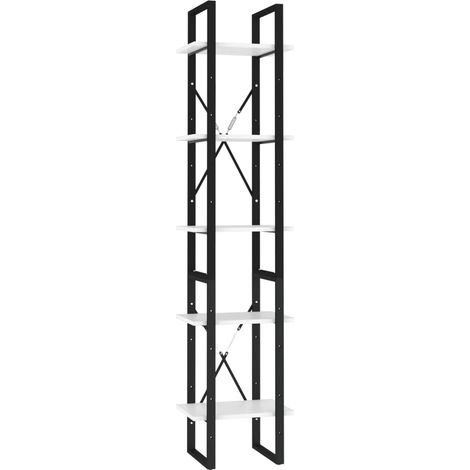 Maison Exclusive - Bücherregal 5 Fächer Weiß 40x30x175 cm Holzwer