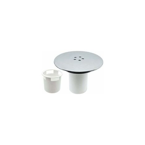 Bonde Douche, Bonde de Douche 115mm, Remplacement de Couvercle de Siphon Douche, Capot Bonde de Douche Universelle, Couvercle de Prise de Douche Chromé, Débit Rapide