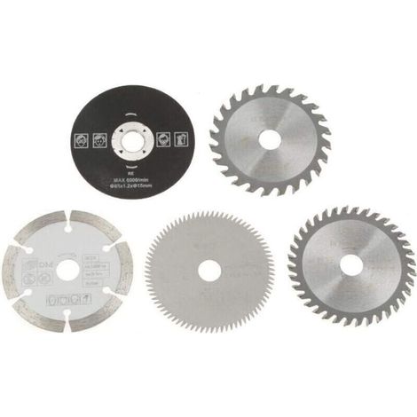 Sägeblätter – Kreissägeblatt für Hartmetall, Mini, 15 mm Innendurchmesser, 85 mm Länge, 5 Stück
