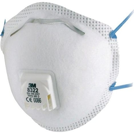3M Atemschutzmaske 8322 FFP2/V NR D m.Ausatemventil 3M (1/2)