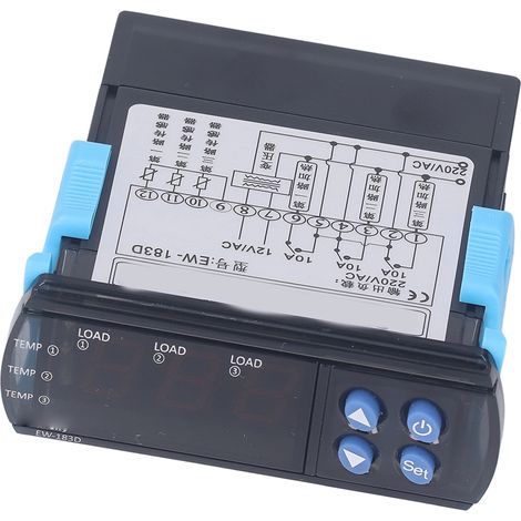AC220V Temperaturregler-Thermostat mit 3 Relaisausgängen für Drucker und Fotoapparat (1/5)