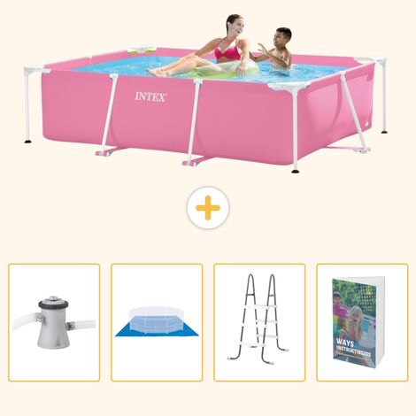 Intex Piscine Tubulaire Rectangulaire - 220x150x60 cm - 5-pièces SCB122 (1/5)