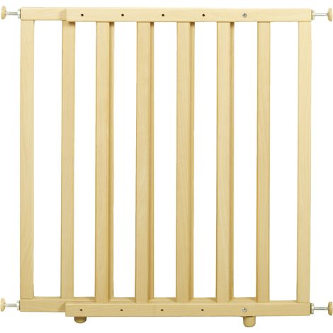 Barriere de sécurité bébé - ROBA - Pour porte et escalier - De 62 a 106 cm - Bois naturel (1/5)