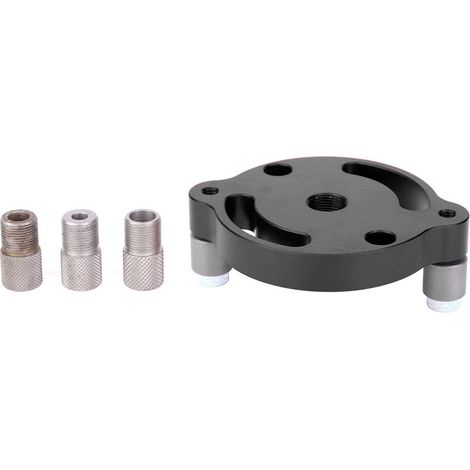 Poinçon à bois en alliage d'aluminium, gabarit de centrage pour perçage, outil de menuiserie X600-1 Noir (1/5)
