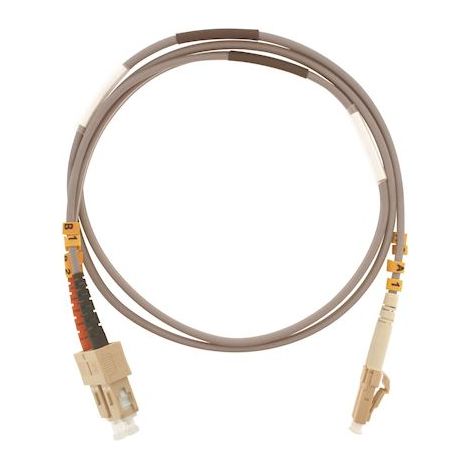 jarretière optique - duplex - lc/sc - catégorie om3 - 50/125 µm - 2 mètres - gigamédia d4mclc2m