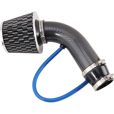 3-Zoll-Auto-Kaltluftansaugfilter-Induktionsrohr-Kit, Aluminium-Zulaufrohr, Kohlefaserfarbe