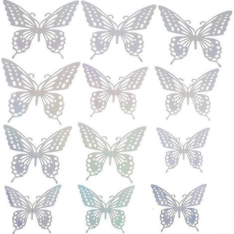 48 autocollants muraux papillons (1/3)