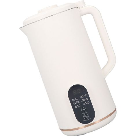 Mixeur à lait de soja multifonctionnel pour la maison, sans ébullition ni filtration, mixeur automatique de comptoir, blanc, prise européenne 220 V (1/5)