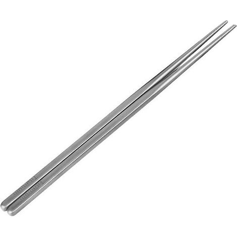 Essstäbchen aus reinem Titan, hohl, Outdoor-Besteck, Camping, silberfarben, 230 mm (1/5)