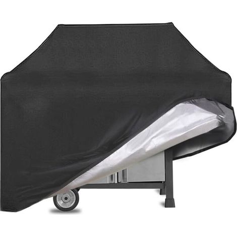 Housse de barbecue imperméable 145x61x117 cm – Toile Oxford 210D anti-UV – Compatible Weber, Holland, Jenn Air – Noir (1/5)