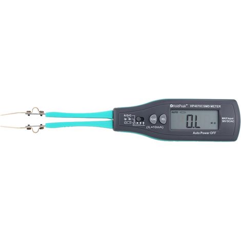 HoldPeak HP-4070C Intelligente Prüfzange für SMD, Widerstände, Kondensatoren, Dioden, Durchgangsprüfung