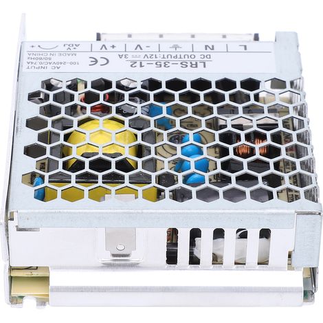 BERM Schaltnetzteil mit LED-Anzeige, integriertem Treiber und Zubehör, 35 W, 85–264 V AC, LRS-35-12 (1/5)