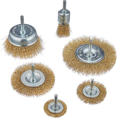 Mannesmann M43806 Ensemble de 6 brosses métalliques