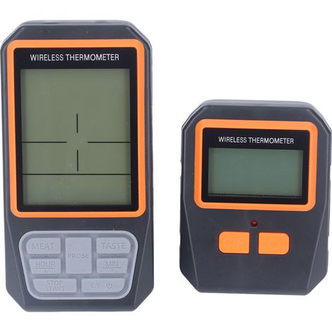 Thermomètre BBQ sans fil numérique 4 sondes portée 328ft CH-216, viande cuisine à distance, gril alimentaire étanche (1/5)