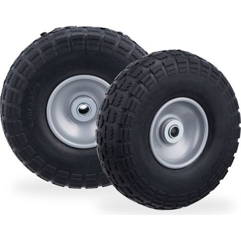 Set of 2 pu wheelbarrow tyres (1/5)