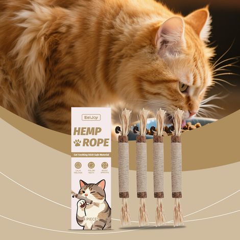 Bâtonnets à mâcher pour chats - Protégez les dents de votre animal, comblez ses envies, friandises à mâcher spécialement conçues pour les chats - 4 PIÈCES -- AUTLEAD (1/5)