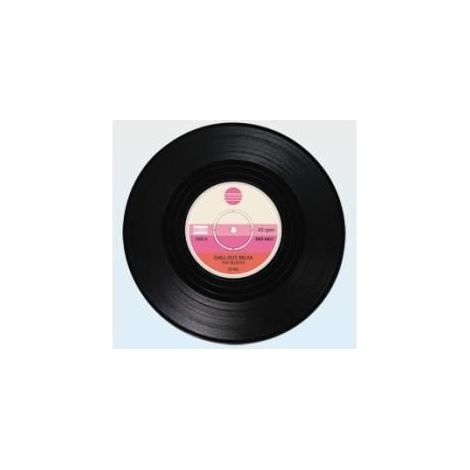 Coaster - Set of 4 - Vinyl Record - Black - 11 cm