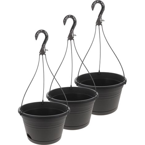 Blumentopf Einfache Dekoration für Balkon und Garten 3 Stück