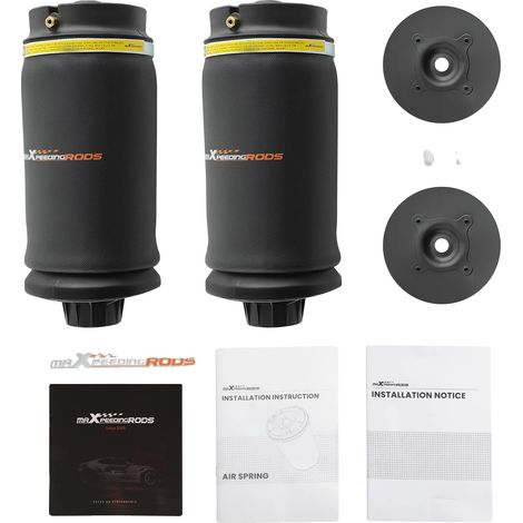 Bolsas de suspensión neumática, caucho natural de primera calidad, longitud 36 cm, ancho 34,9 cm, altura 17,1 cm, peso 4,15 kg. (1/5)