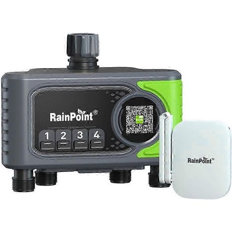 Programmateur d'arrosage Wi-Fi, programmateur d'arrosage automatique 4 zones, contrôleur de système d'arrosage de jardin, prise standard américaine (1/5)
