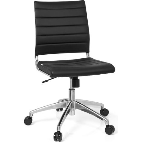 Bürostuhl / Drehstuhl TRISHA Kunstleder schwarz hjh OFFICE (1/5)
