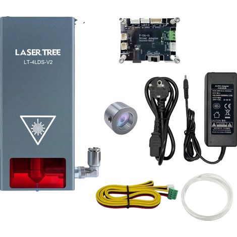 Tête Laser, Découpe de Haute Précision, Compatibilité avec Divers Matériaux, LT-4LDS-V2-EU, 24V (1/2)