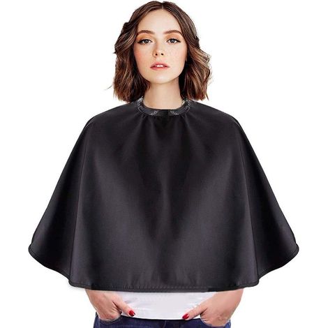 1 Cape de coiffure, imperméable, polyester, réglable, salon et domicile (1/5)