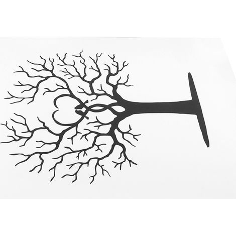 Arbre à empreintes digitales - Livre d'or à faire soi-même sur toile - Peinture à empreintes de pouce (1/5)