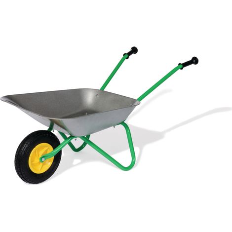 Carretilla de metal con ruedas neumáticas de Rolly Toys