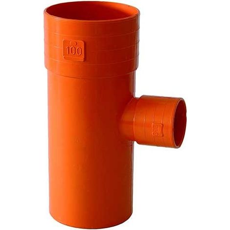 Derivazione ridotta 87.30° in pvc : Diametro - 100x50