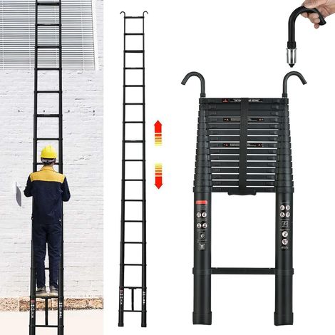 20.3FT Alu Teleskopleiter Mehrzweckleiter Klappleiter Stehleiter Ausziehlei (1/5)