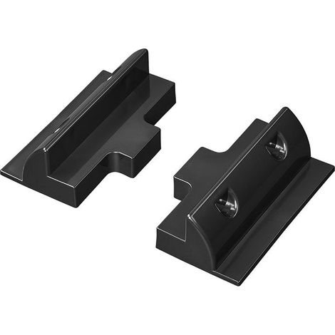 Soporte central negro para panel solar juego de 2 piezas