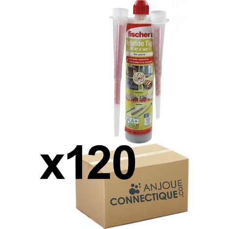 Lot de 120 cartouches scellement chimique - ton pierre 300 ml - Fischer (1/3)