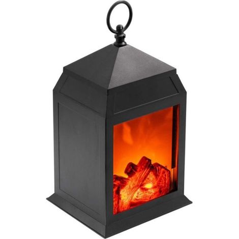 Lampe Cheminée LED - Effet Flamme Réaliste - Décoration Intérieure Salon Séjour - 16 x 14 x 29,5 cm - 1 Pièce (1/5)