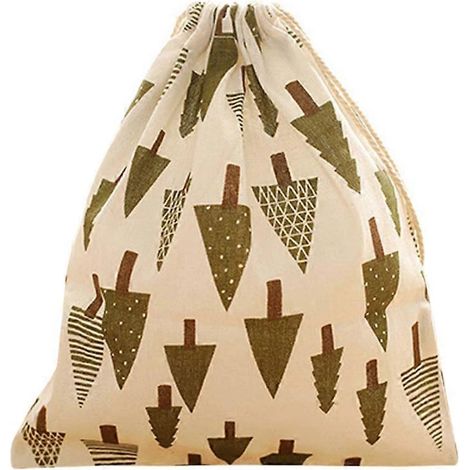 Sac de rangement de voyage en coton avec cordon de serrage, idéal pour les jouets, les chaussures, le linge et autres articles de rangement pour la maison. (1/5)