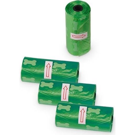 Nobby TidyUp Kotbeutel mit Knochendruck grün, 4 Rollen je 15 Beutel Pflege & Hygiene (1/2)