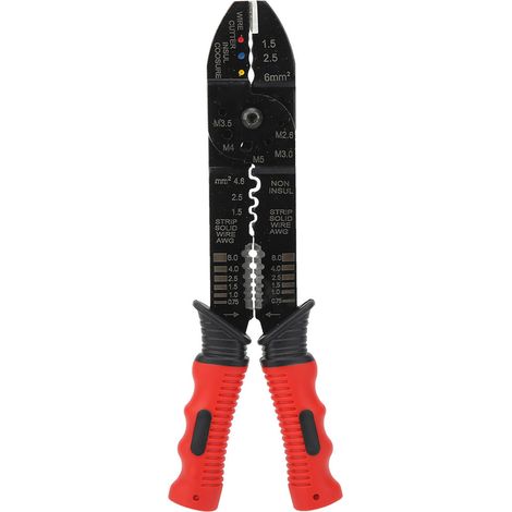 Pince à sertir multifonction pour cosses, outil de dénudage et de sertissage, fournitures industrielles FS051