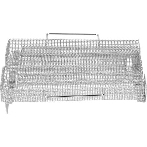 Générateur de Fumée Froide en Acier Inoxydable, Grille Barbecue en Forme de M pour Fumage à Froid/Chaud