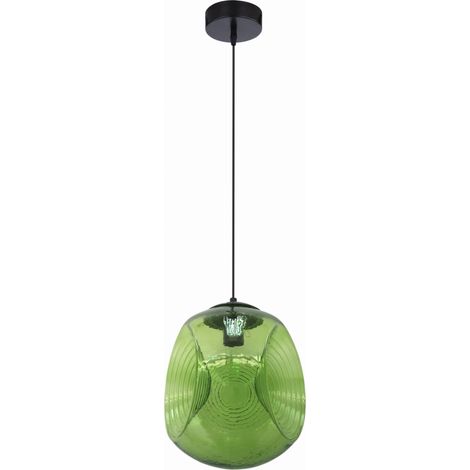 Lampada a sospensione Candellux Club vetro verde Ø28 E27 (1/2)