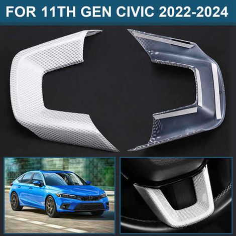 Nur in einer Farbe erhältlich: Weiß Material: Echtes Kohlefaser-Epoxidharz Passend für den Civic der 11. Generation (2022-2024). (1/5)