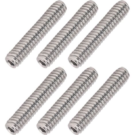 Lot de 50 vis sans tete DIN 916 acier inox A2-70 M2x10 vis de pression quincaillerie fixation mecanique auto meuble (1/5)
