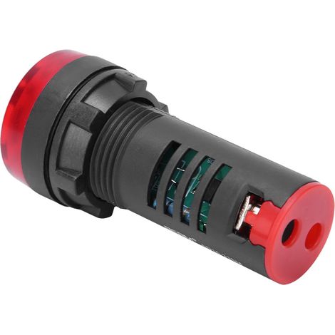 10 Stück BERM® LED-Summer AD16‐22SM Rote Blinklicht-Alarmanzeigelampe mit Summer AC/DC12V (1/5)