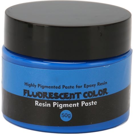 Pigment Fluorescent 50g pour Résine Époxy - Colorant Liquide Bleu Fluorescent Haute Saturation, Idéal pour Artisanat et DIY (1/5)
