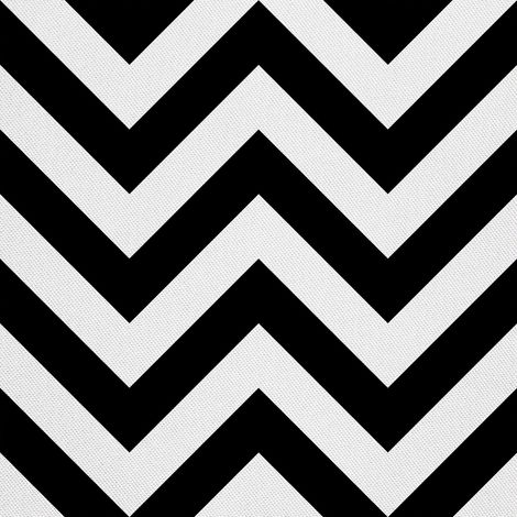 Telas decorativas para exteriores Oxford - Motivo de zigzag negro (1/5)