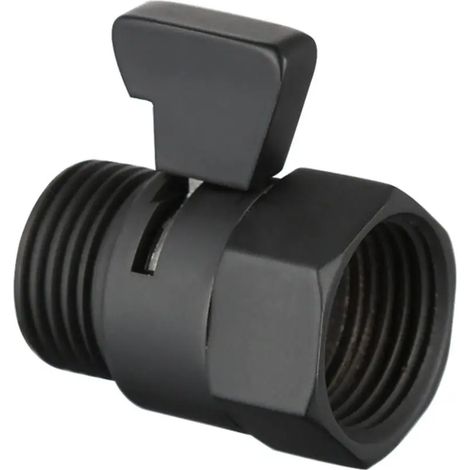 (C2-JF370151) Robinet de régulation de débit de douche en laiton, raccords mâle et femelle G1/2, robinet d'arrêt pour pommeau de douche, vanne de dérivation à ouverture rapide, pommeau de douche à mai (1/5)