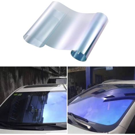 Film de protection pour vitres de voiture - Protection solaire - Teinte pour fenêtre latérale - Contrôle de la chaleur - 0,5 x 3 m (1/5)